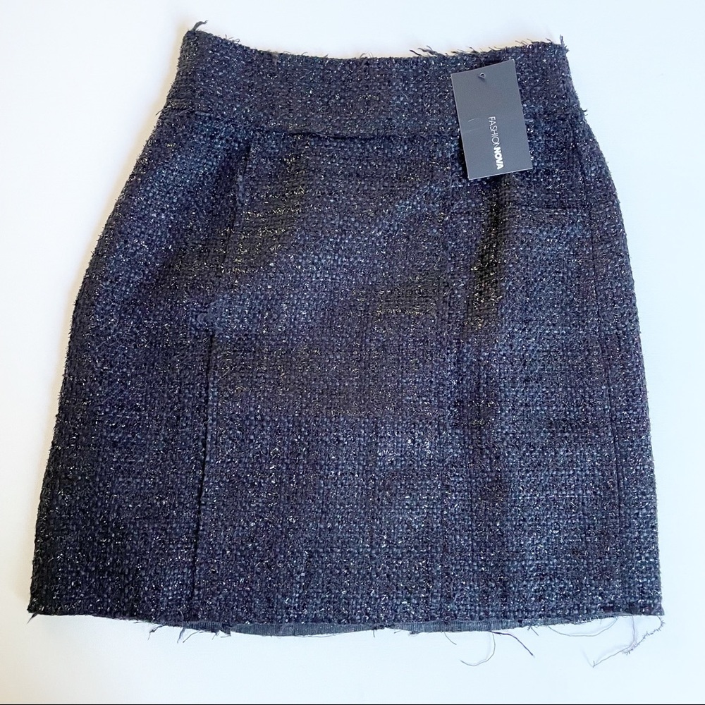 Fashion Nova NWT Mini Skirt Miranda Black Women’s Small